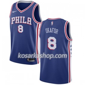Dres Philadelphia 76ers Jahlil Okafor 8 Nike 2017-18 Plava Swingman